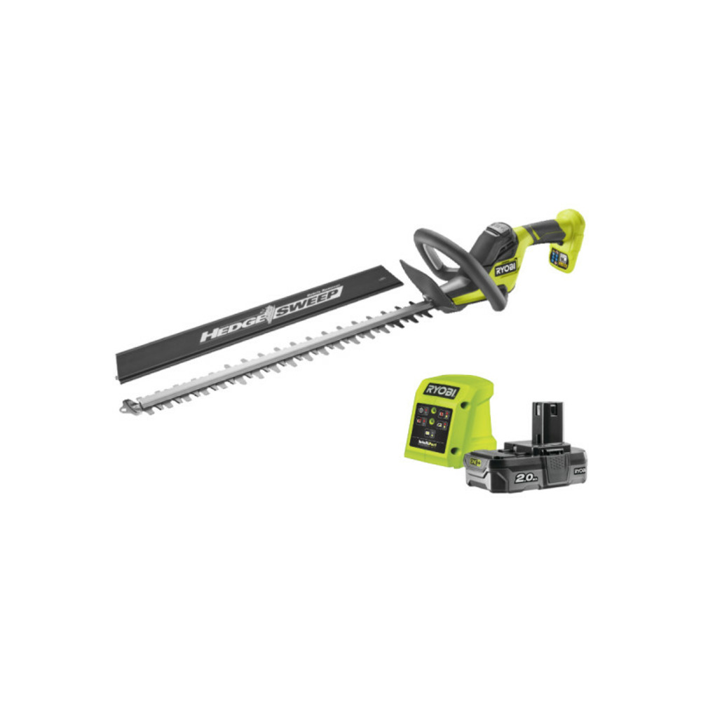 Taille-haies ryobi 18v oneplus - 1 batterie 2.0ah - 1 chargeur - ry18ht55a-120