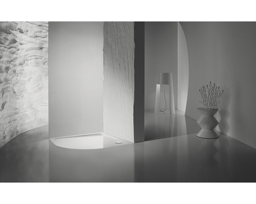 KALDEWEI ZIRKON 513-1 douchebak, 90 x 90 x 6,5 cm, alpinewit, glanzend, 452200010001