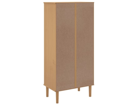 VIDAXL - Bibliothèque senja marron 60x35x130 cm bois massif de pin