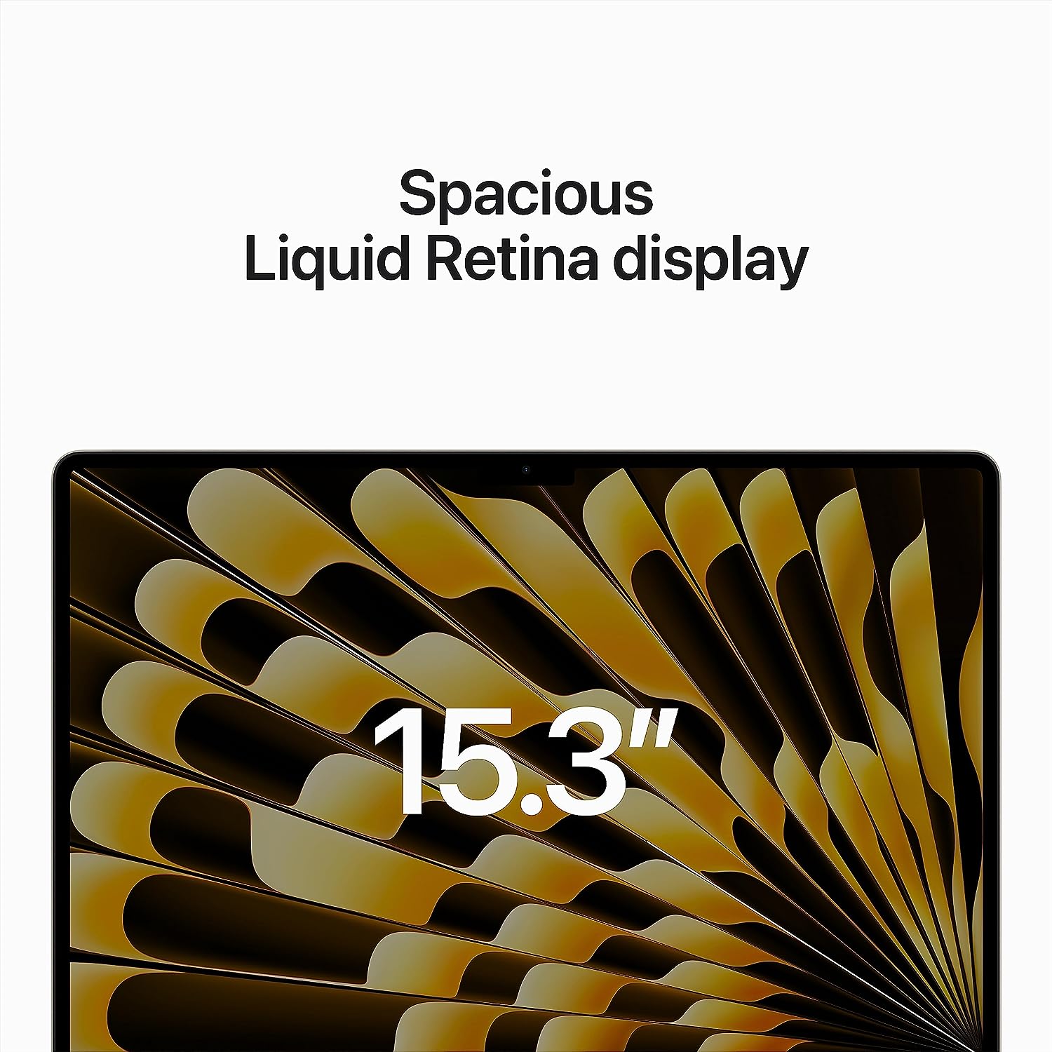 Apple MacBook Air 2023 com chip M.2: Tela Liquid Retina de 15,3 polegadas, 8 GB de memória RAM, 256 GB de armazenamento SSD, câmera FaceTime HD de 1080p, Touch ID