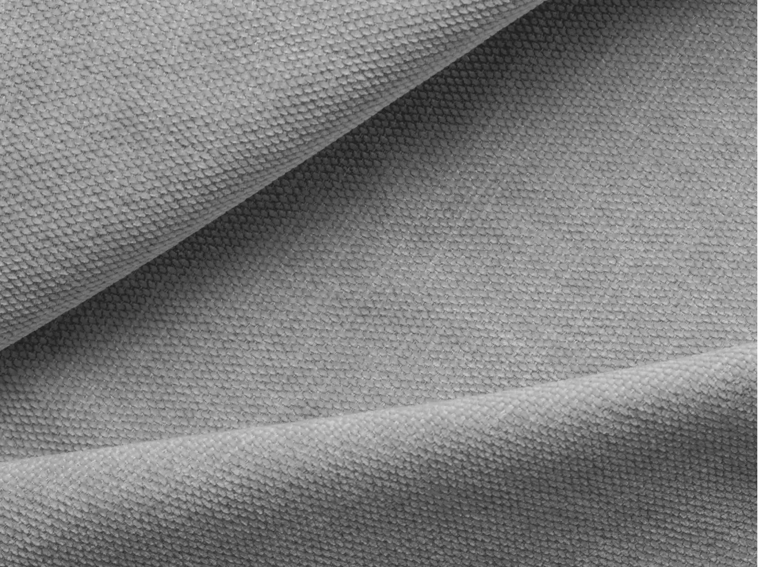 Canapé modulable 4 places gauche en tissu chenille - gris clair - EKAHI
