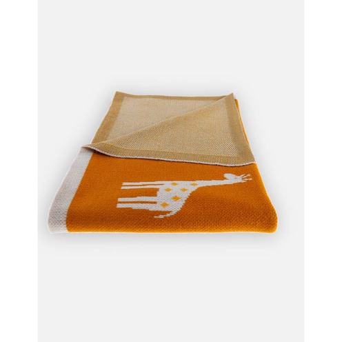 Couverture girafe 75x100 cm tricot bio Tiga Stegi & Ops - NOUKIE 'S