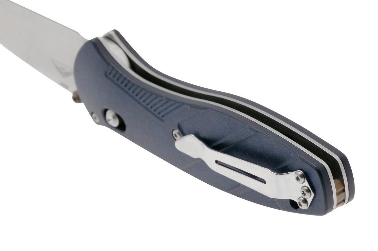 Benchmade Barrage 581-03 Stonewashed CPM S30V, Blue Canyon Richlite, zakmes