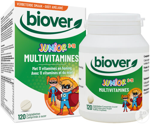 Biover Multivitamines Junior Goût D’Orange 120 Comprimés À Sucer