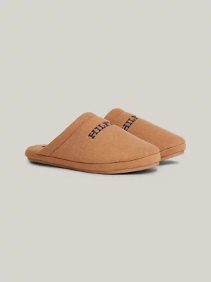 Pantufas de lã com logotipo
