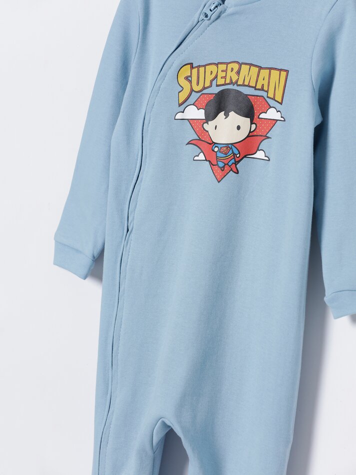 Pijama estampado do Superman da DC - Azul Claro