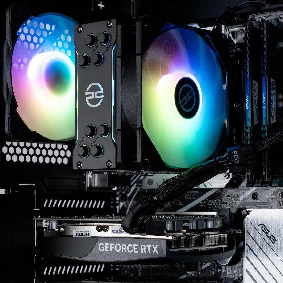 PCSpecialist Prime 200 R5-7X/16/1024/4060 stasjonær gaming-PC