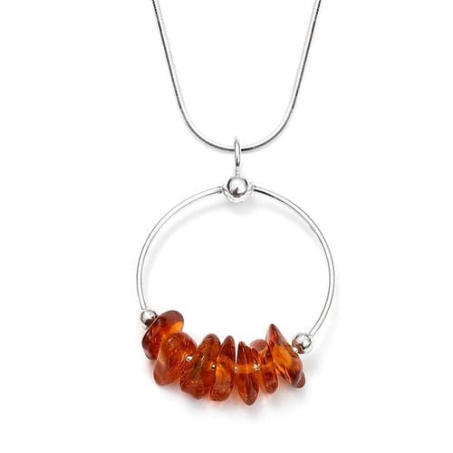 Collier 7 chips cognac