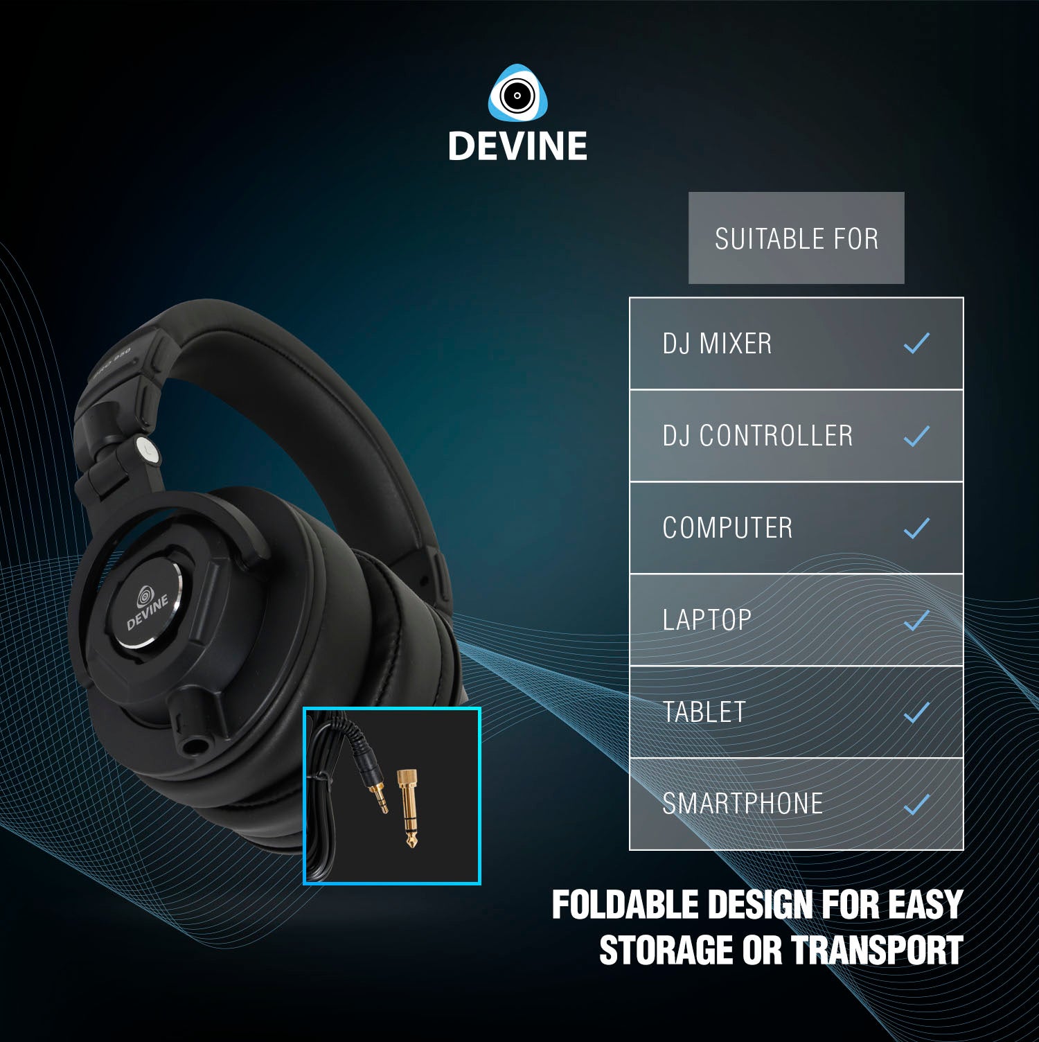 Devine PRO 950 DJ-hoofdtelefoon