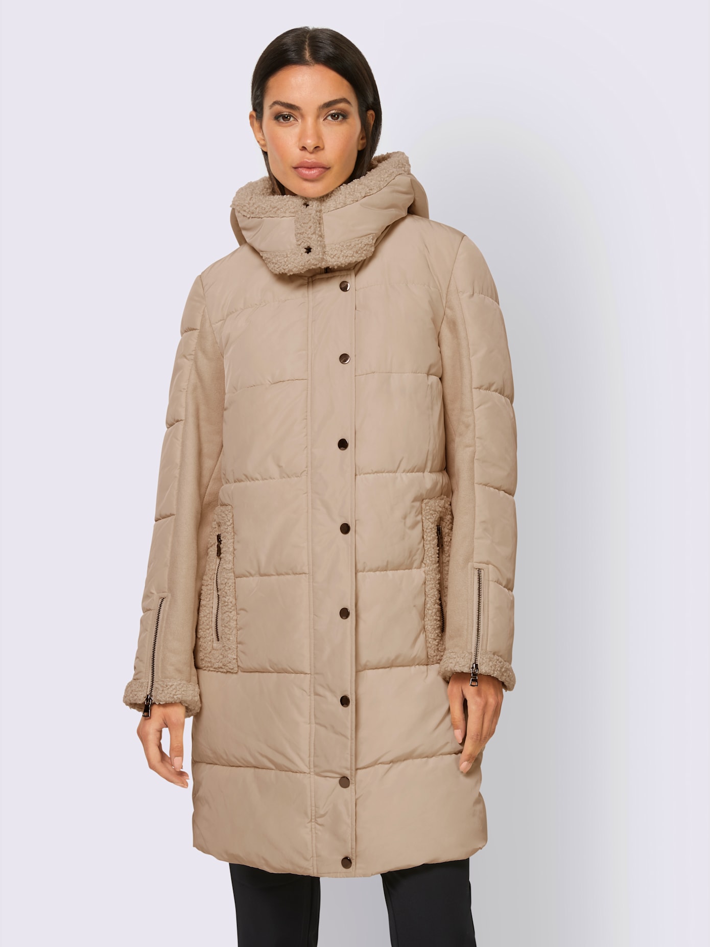 Manteau matelassé motifs matelassés