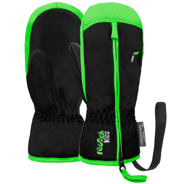 Moufle ski REUSCH BEN MITTEN BLACK / NEON GREEN