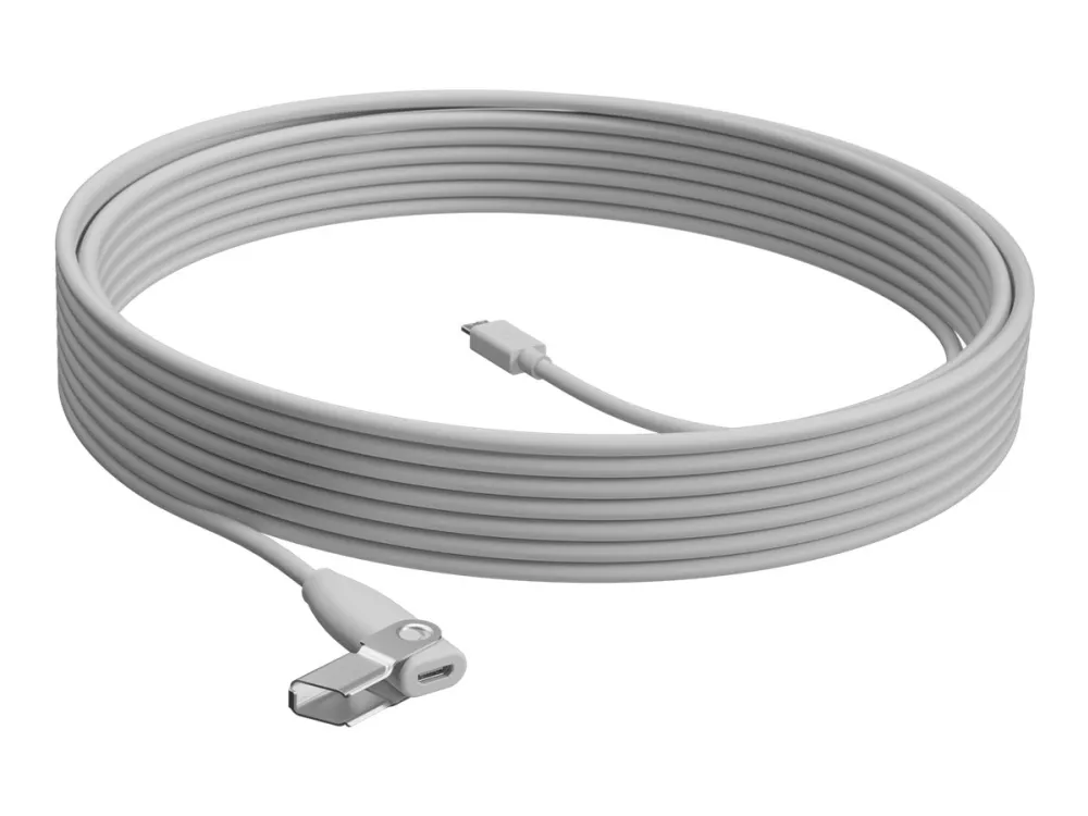 Logitech Rally Mic Pod Extension Cable - Forlængerkabel til mikrofon - 10 m - plenum - for Rally Mic Pod; Rally Bar, Bar Mini, Plus; Room Solution Large