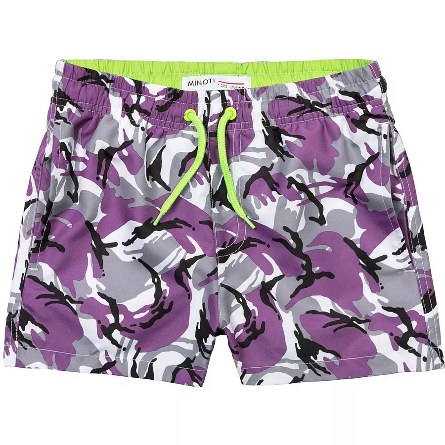 MINOTI Gemusterte Shorts Lila