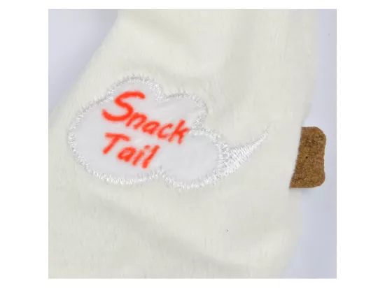 Jouet peluche Vache avec poche à friandises - Blanc - L 45 x l 18,5 cm