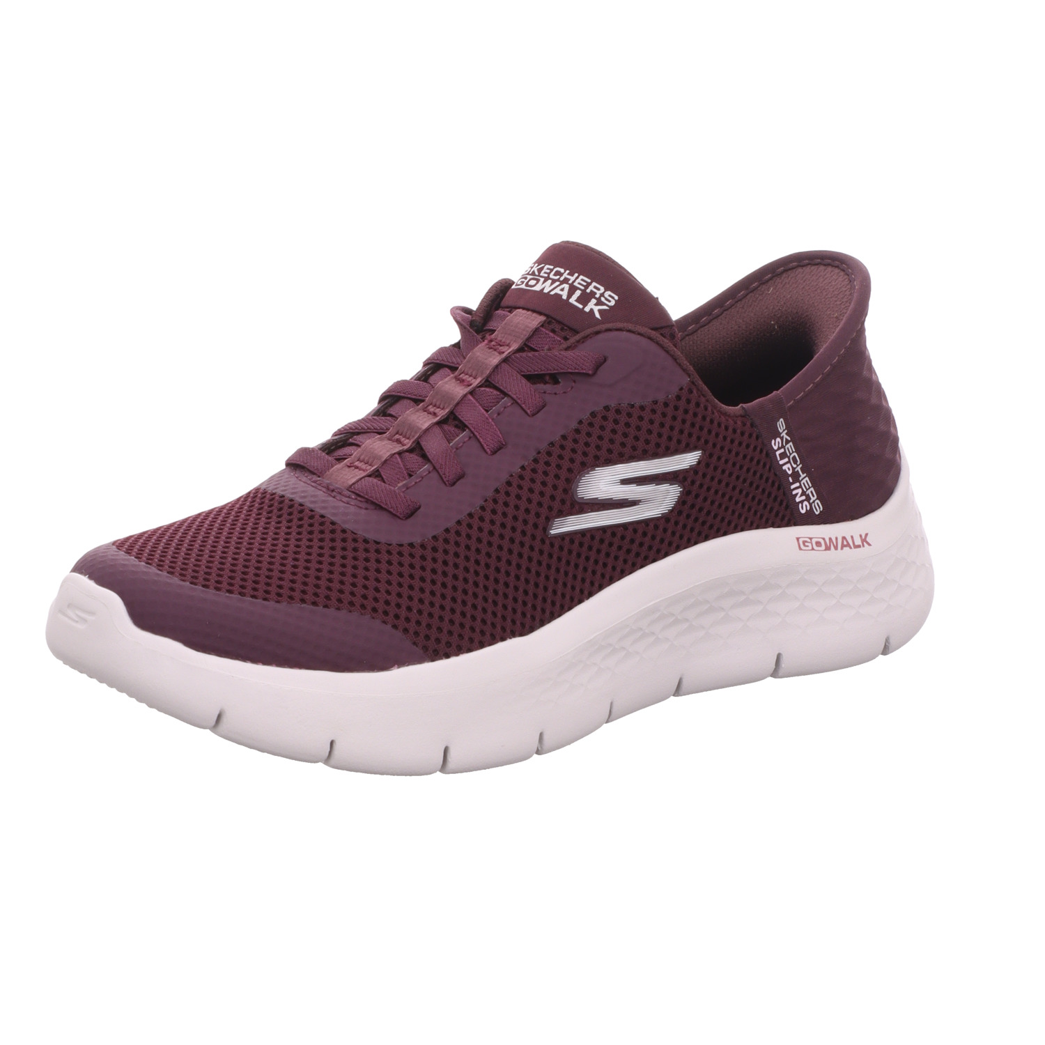 Skechers Damen-Sneaker Burgundy-Lila-Rot-Weiß