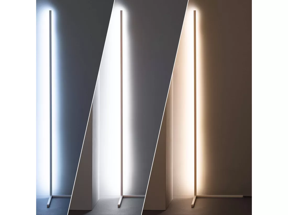 Lampadaire LED RGBWW Luxy 20W Blanc