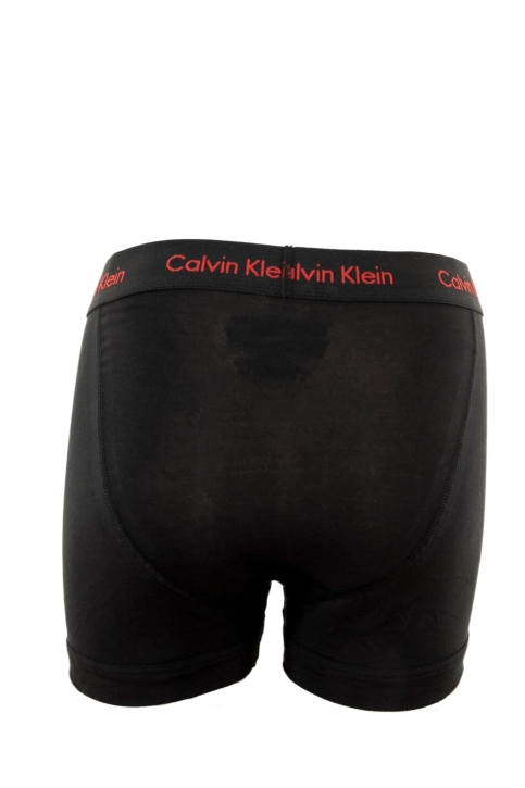 Calecons et slips calvin klein jeans trunk 3pk nc1 black w/ pompian red logos