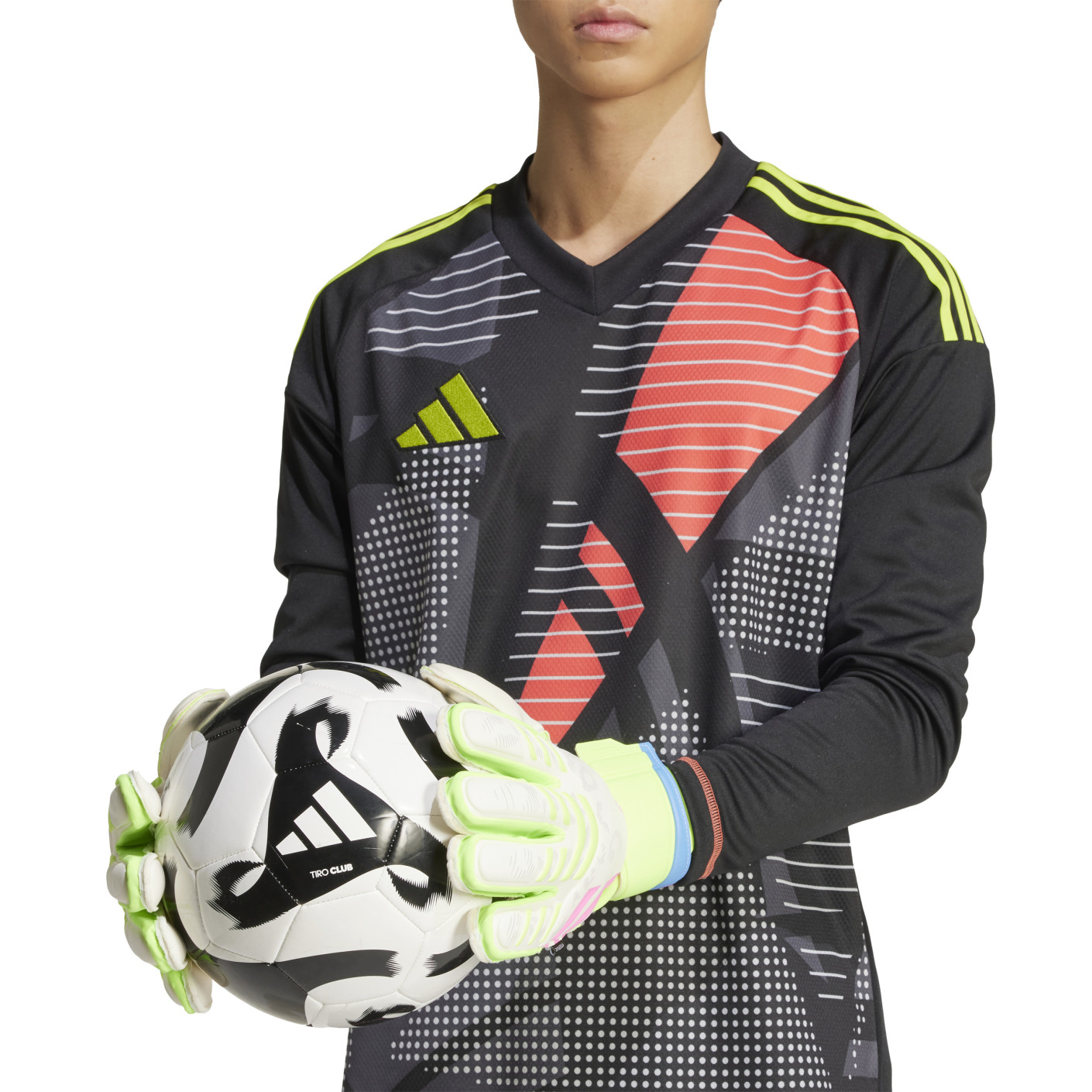 Adidas Predator Match Fingersave Keepershandschoenen Wit Neongeel Roze