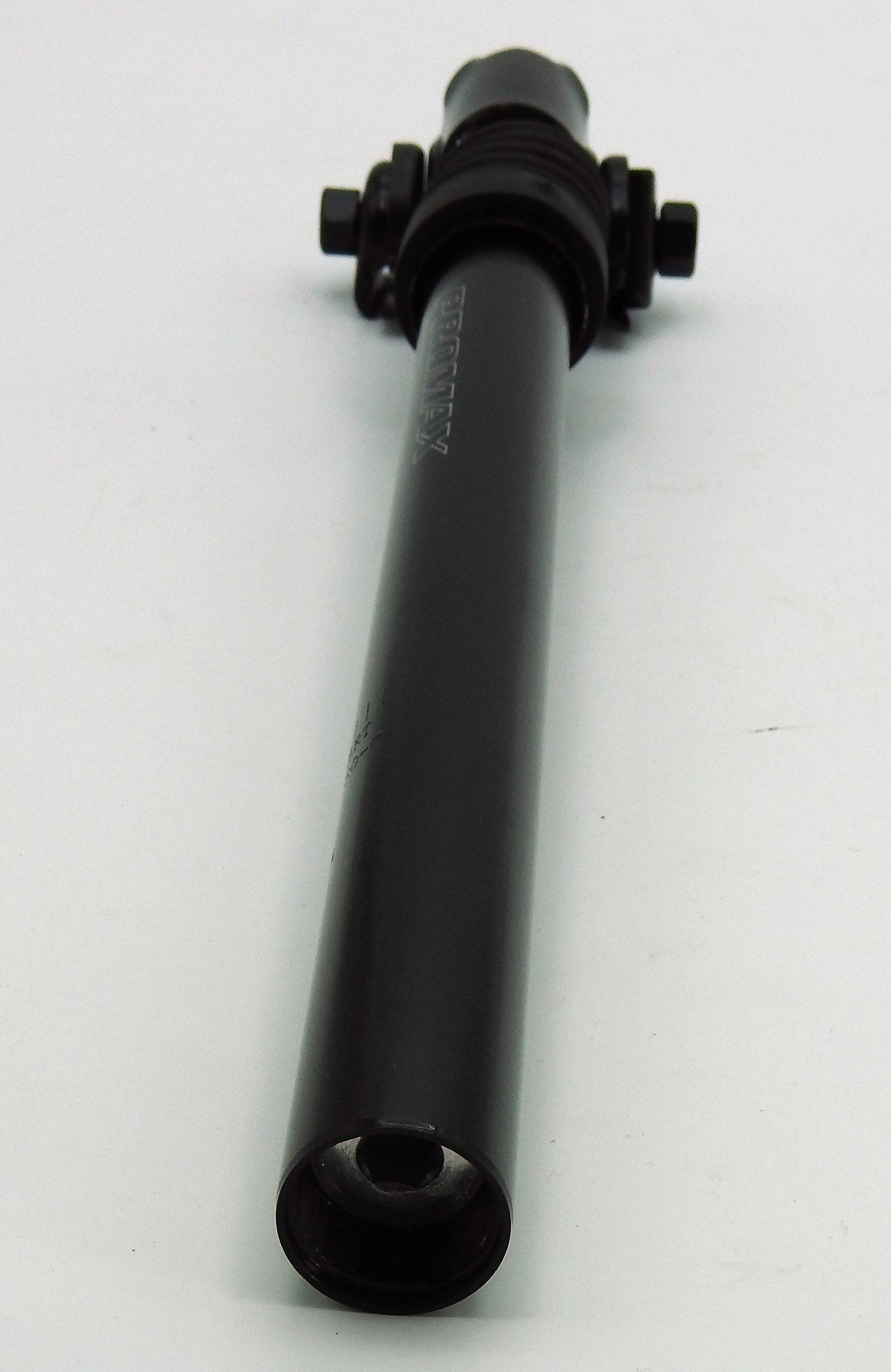 Promax gefederte Sattelstütze 27,0mm mit KLoben schwarz