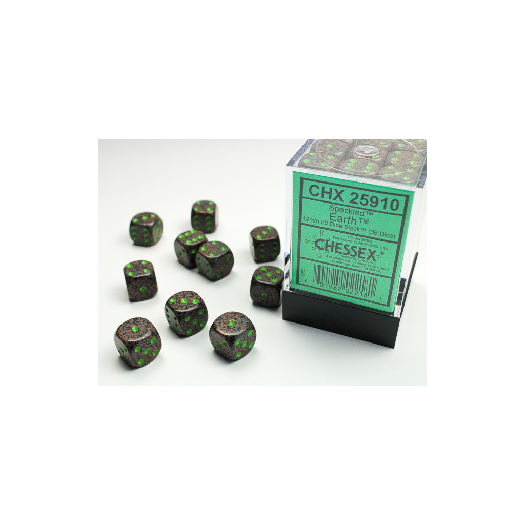 Set de 36 Dés Chessex : Speckled