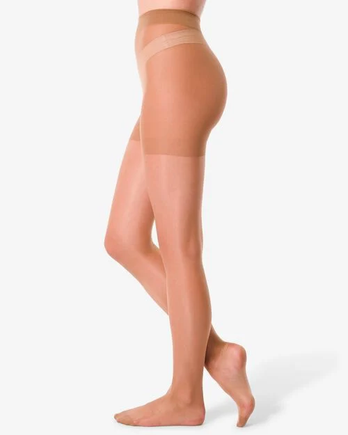 2 collants brillants 15 deniers naturel