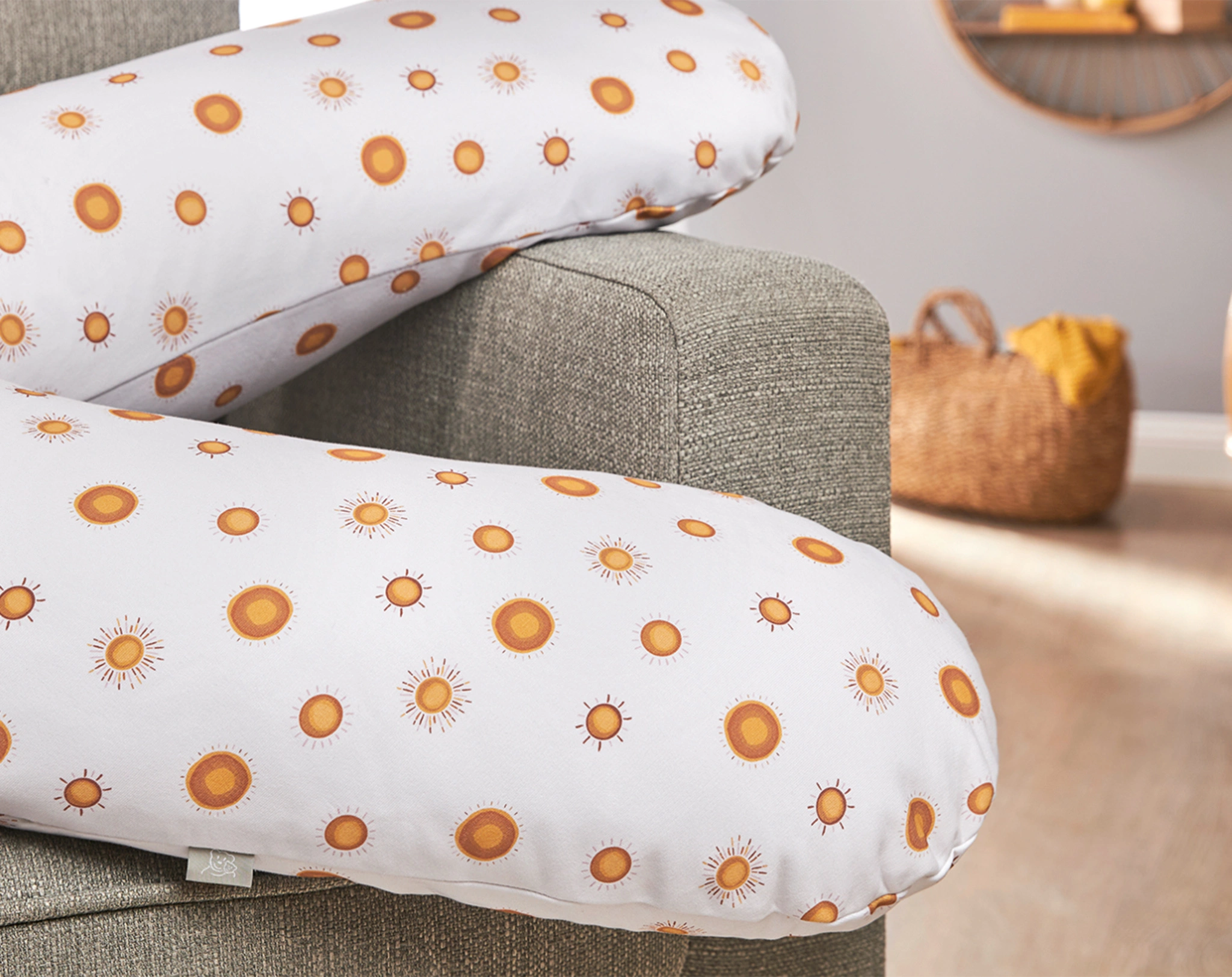 Stillkissen MULTI MOTIV - BOHO SUN (190x35) in weiß