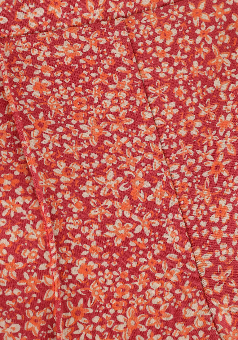 LOOXS rode looxs flared broek little floral flared pants