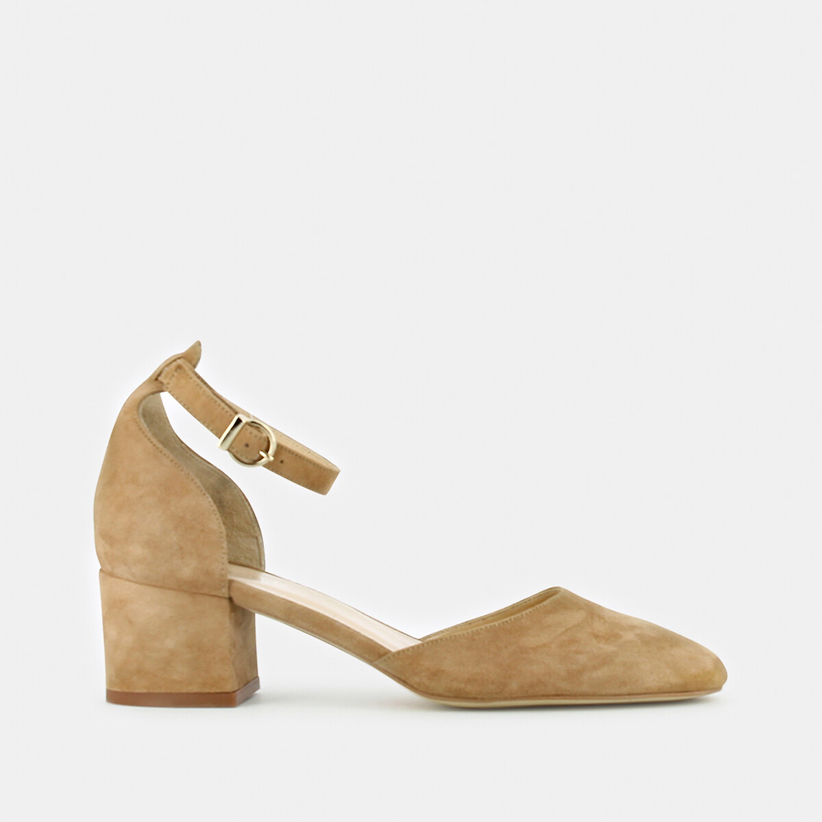 JONAK<br>Escarpins com salto, em couro aveludado Virgilie