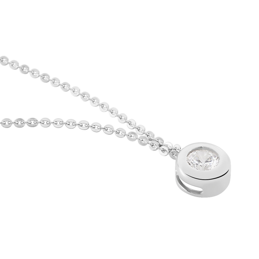 Collier Cate Argent Blanc Oxyde De Zirconium