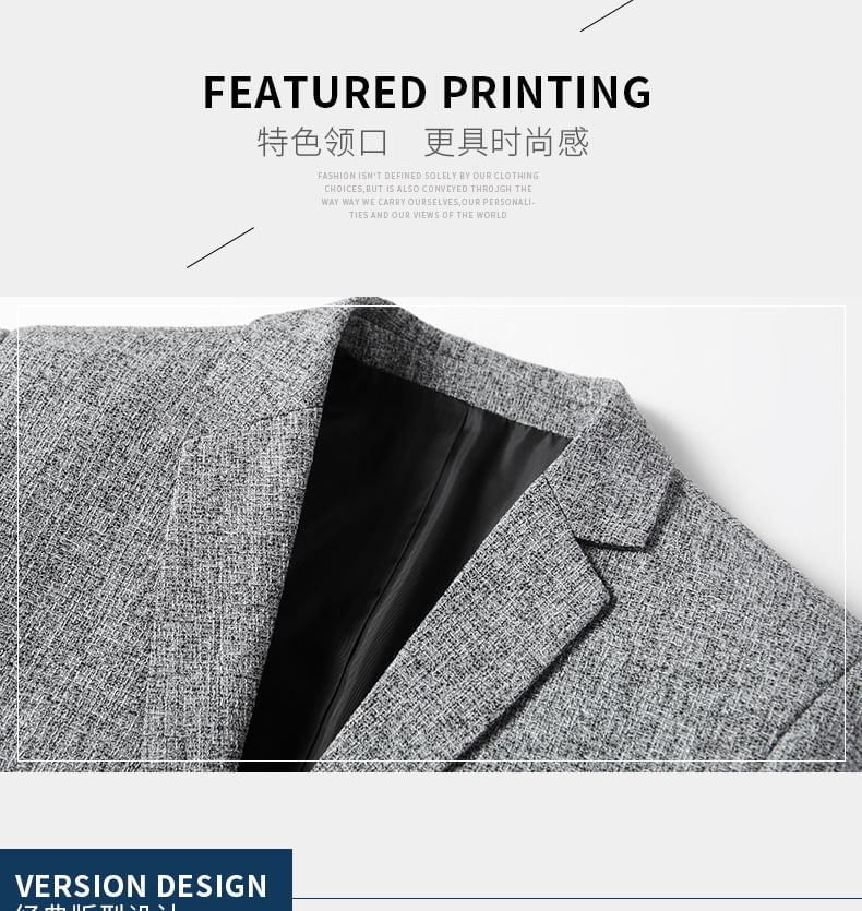 FORSETI - Blazer met reverskraag en enkele rij knopen