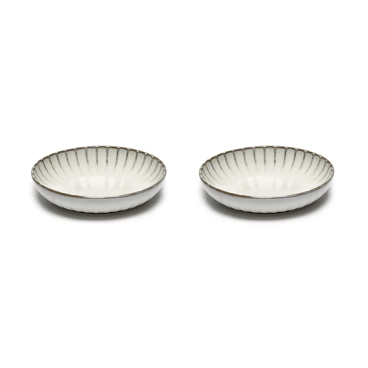 Serax - Inku Teller, Ø 19 cm tief, weiss (2er-Set)