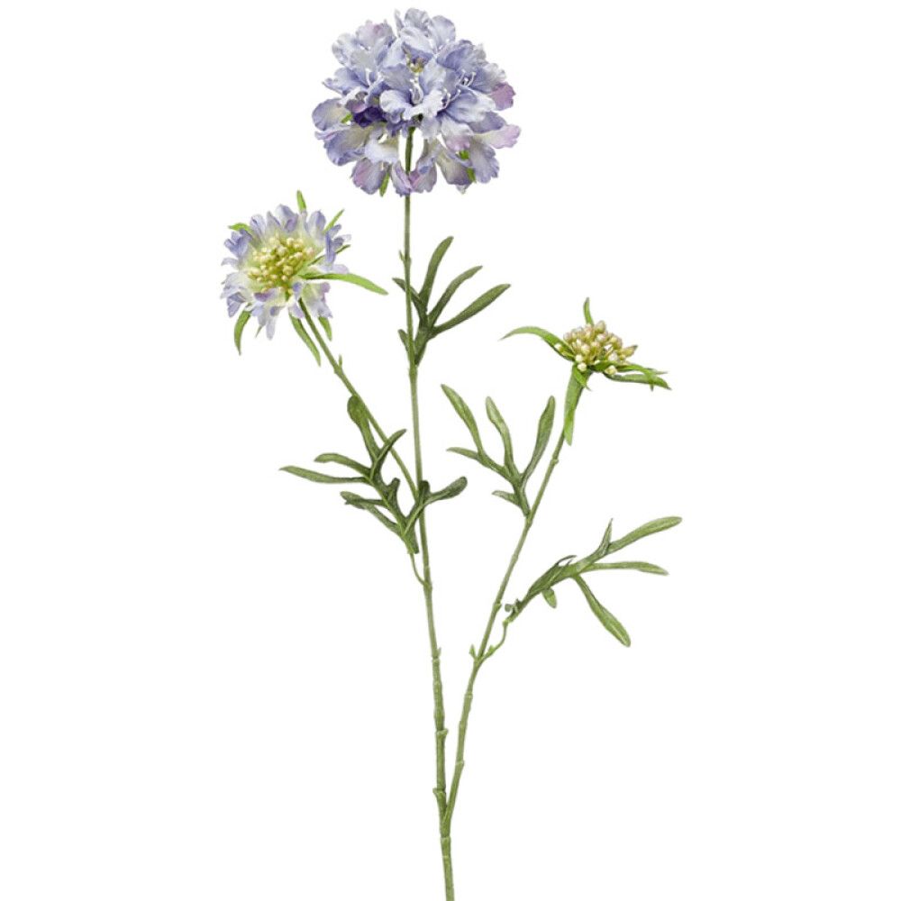 KUNSTPLANTE EMERALD SCABIOSA BLÅ 75CM