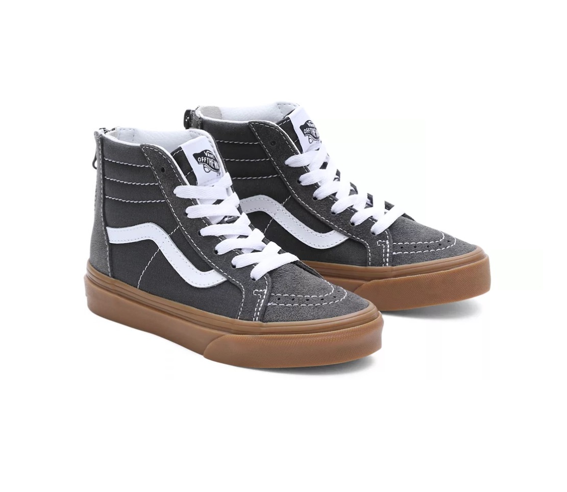 Vans Youth Sk8-Hi Zip Gum Grey 4.5 US / 20 EU