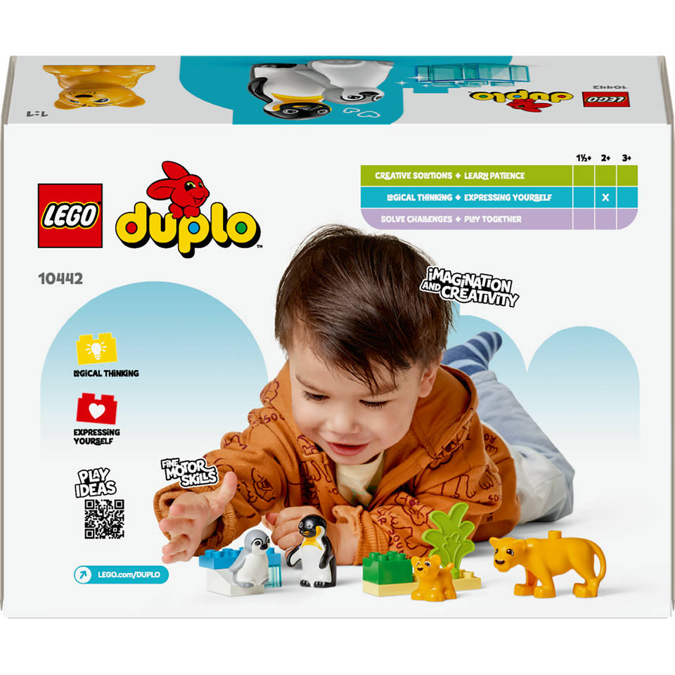LEGO DUPLO families van wilde dieren: pinguïns en leeuwen 10442