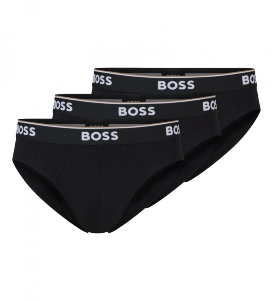 Pacote com 3 cuecas pretas BOSS