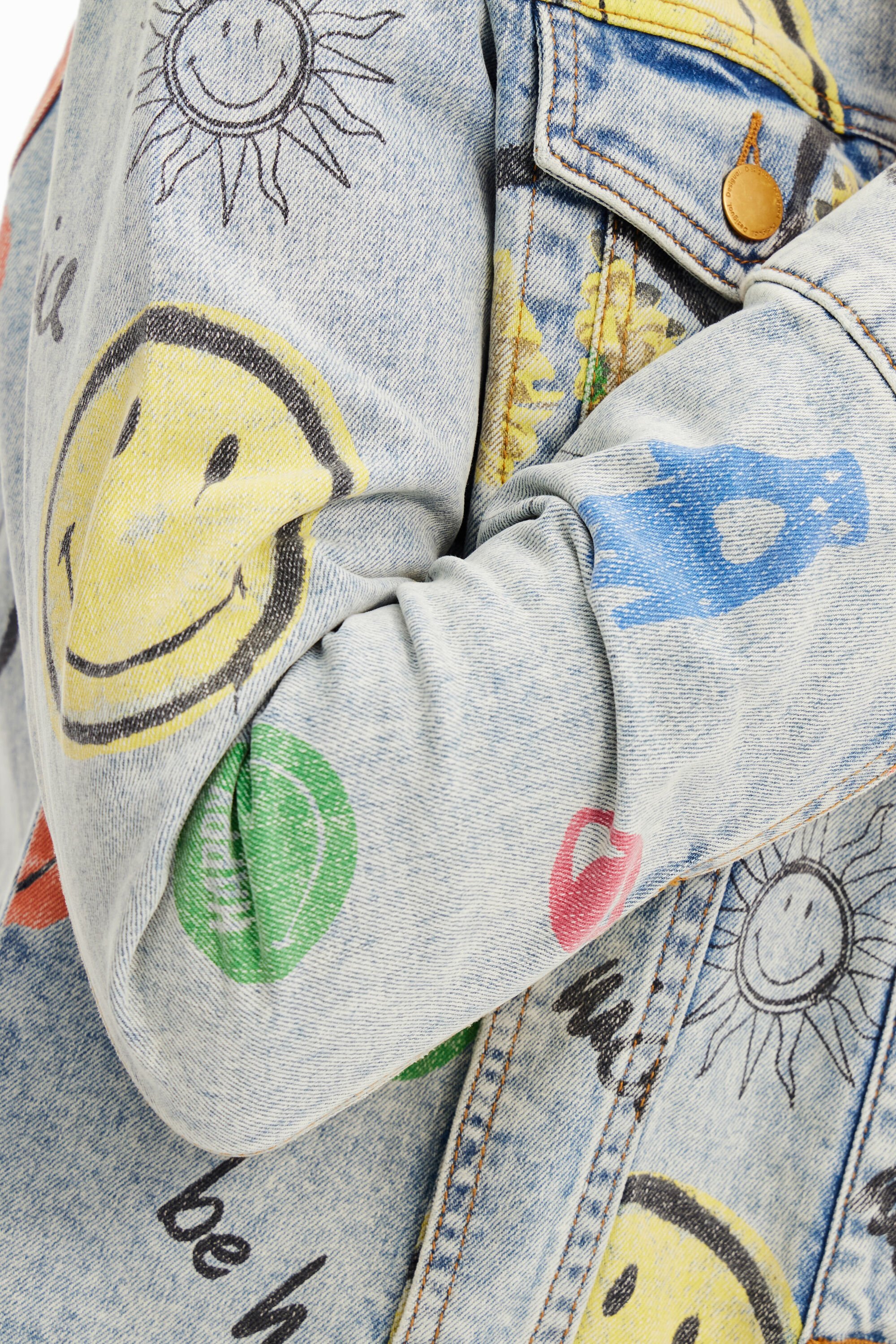 Veste oversize en jean Smiley