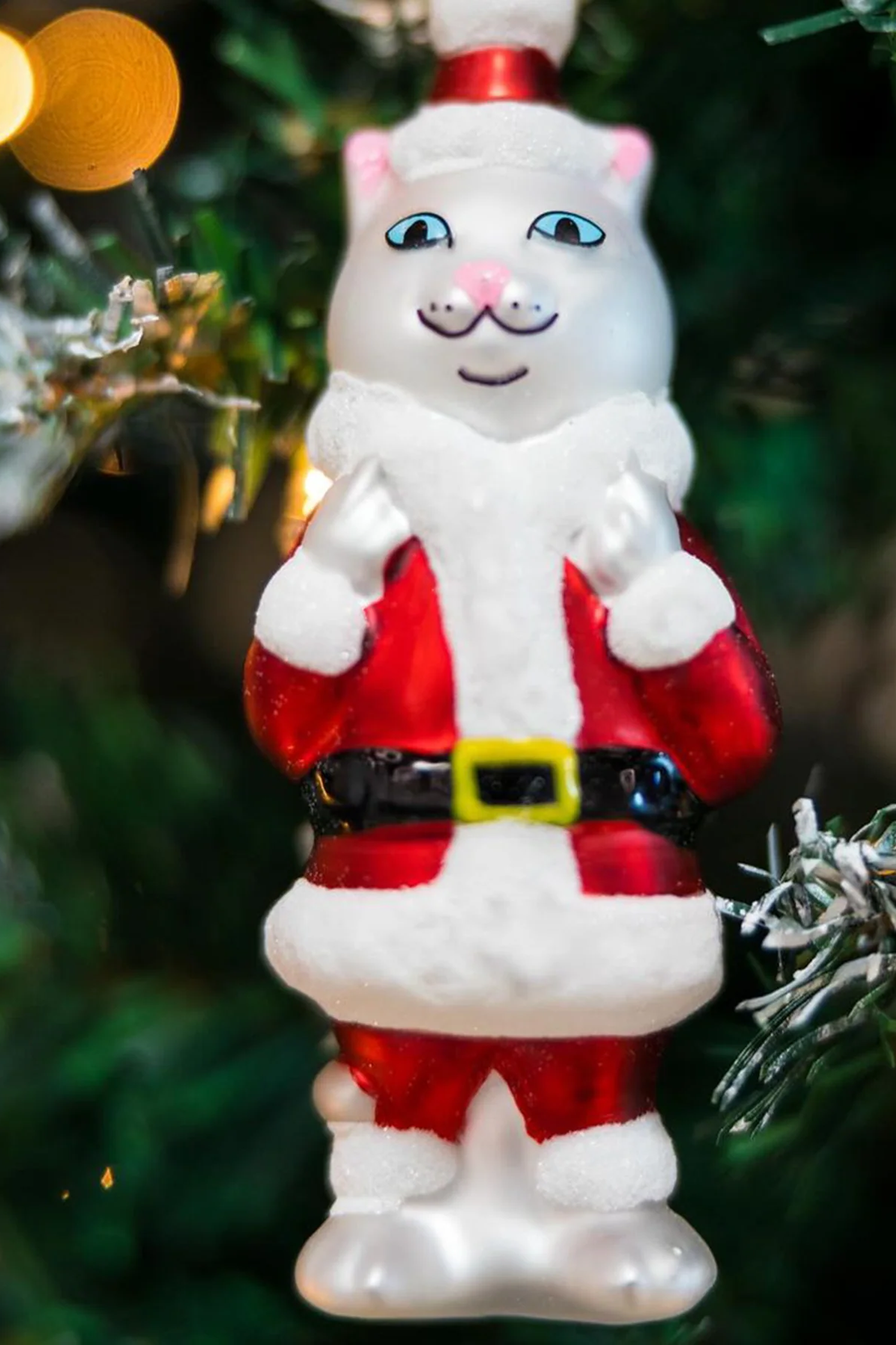 RIPNDIP Décoration de noël SANTA NERM Rouge