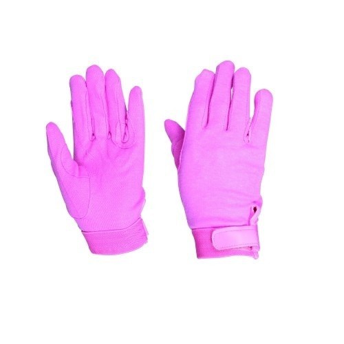 Luvas de montaria infantis, rosa