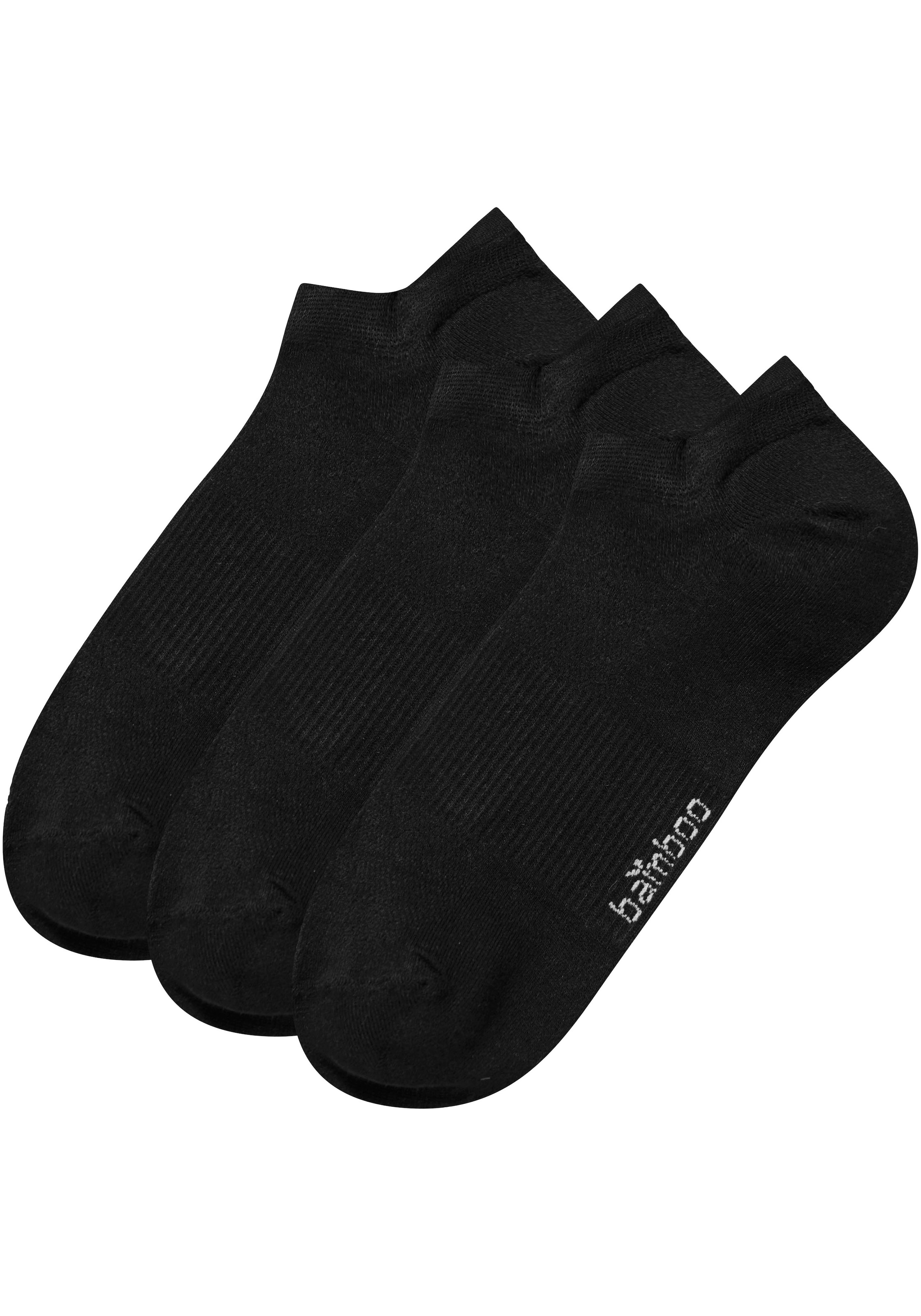 Apollo Füsslinge 6er Pack,  Sneakersocken mit Fersenlasche, Bambus, Komfort und perfekten Passform