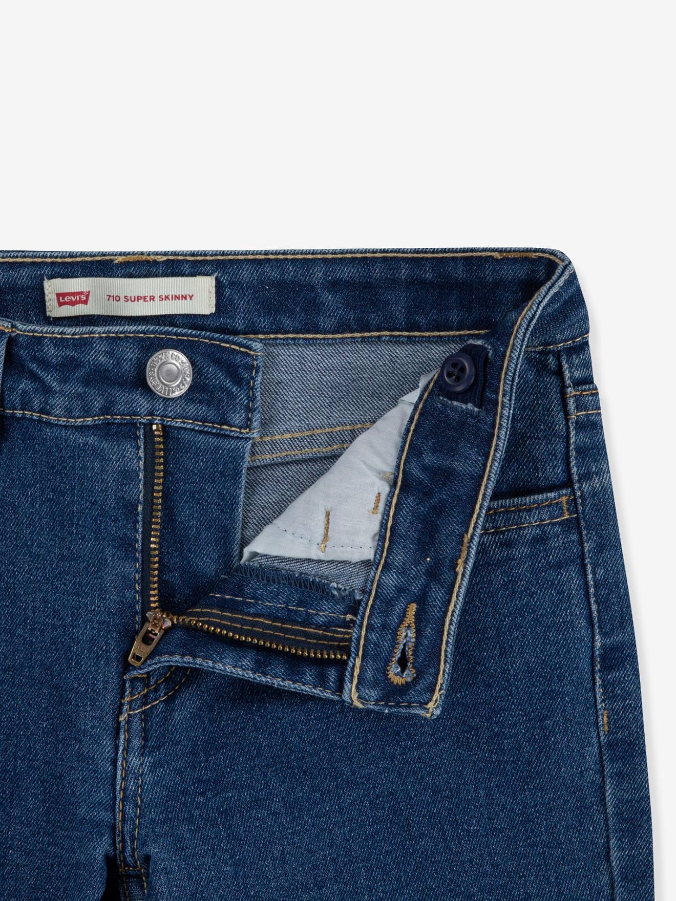 Calça jeans Levi's® LVB 710 Super Skinny para meninas, jeans natural
