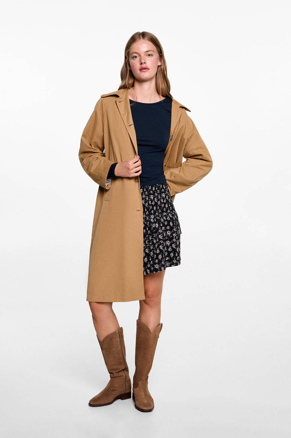 MANGO TEEN top met open rug marine