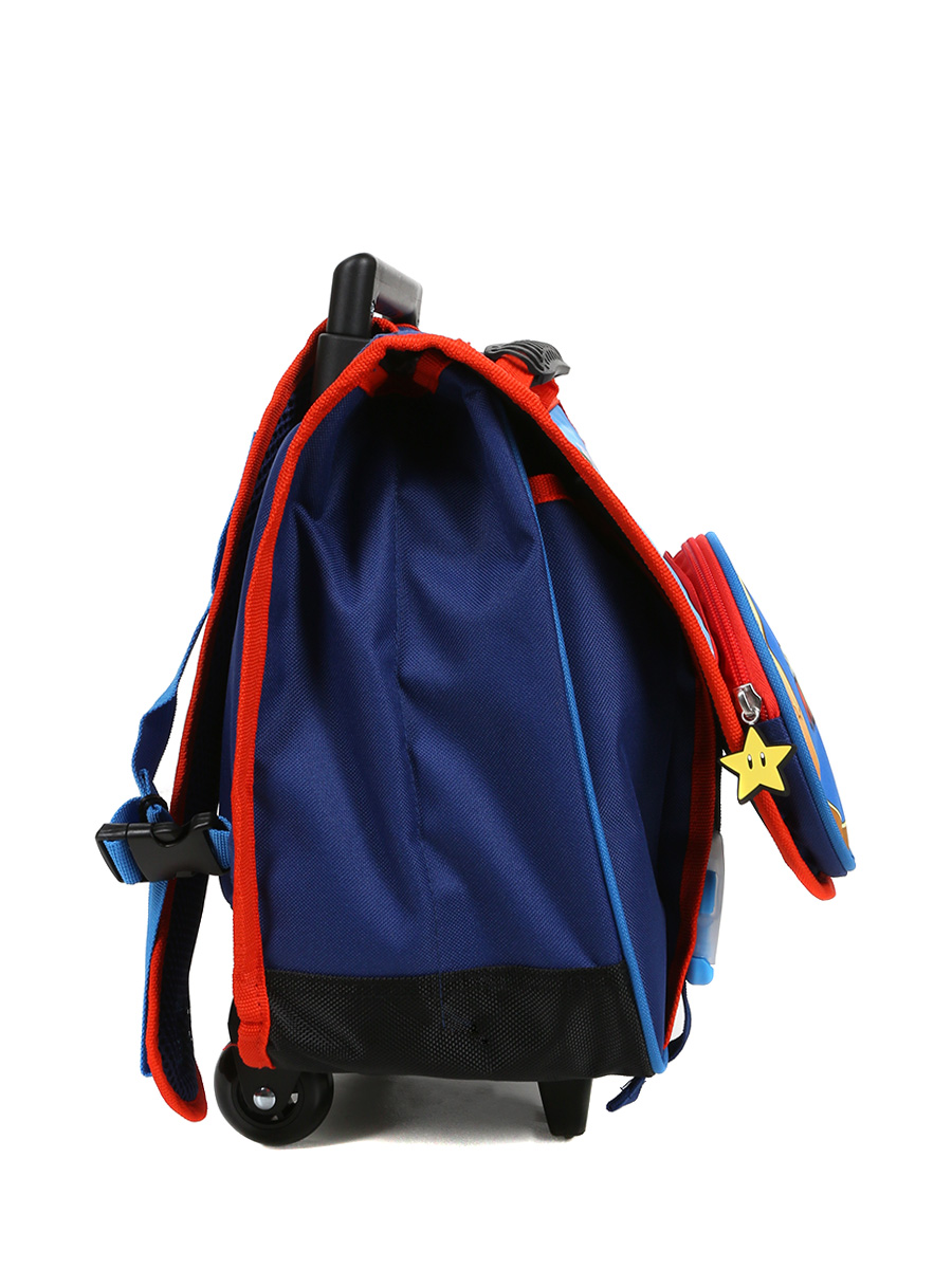 Cartable À roulettes Super Mario Etoile d'Or 41 cm