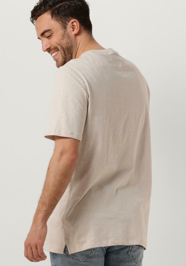 LYLE & SCOTT beige lyle & scott t-shirt slub t-shirt