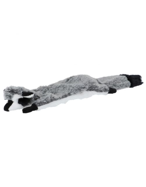 Adori Hondenspeelgoed Skinny Vos - Knuffel - 38 cm Grijs