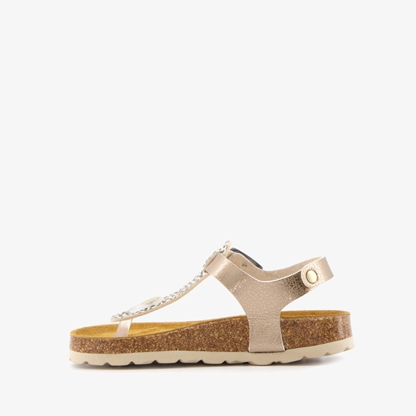 Hush Puppies meisjes bio sandalen goud stippen