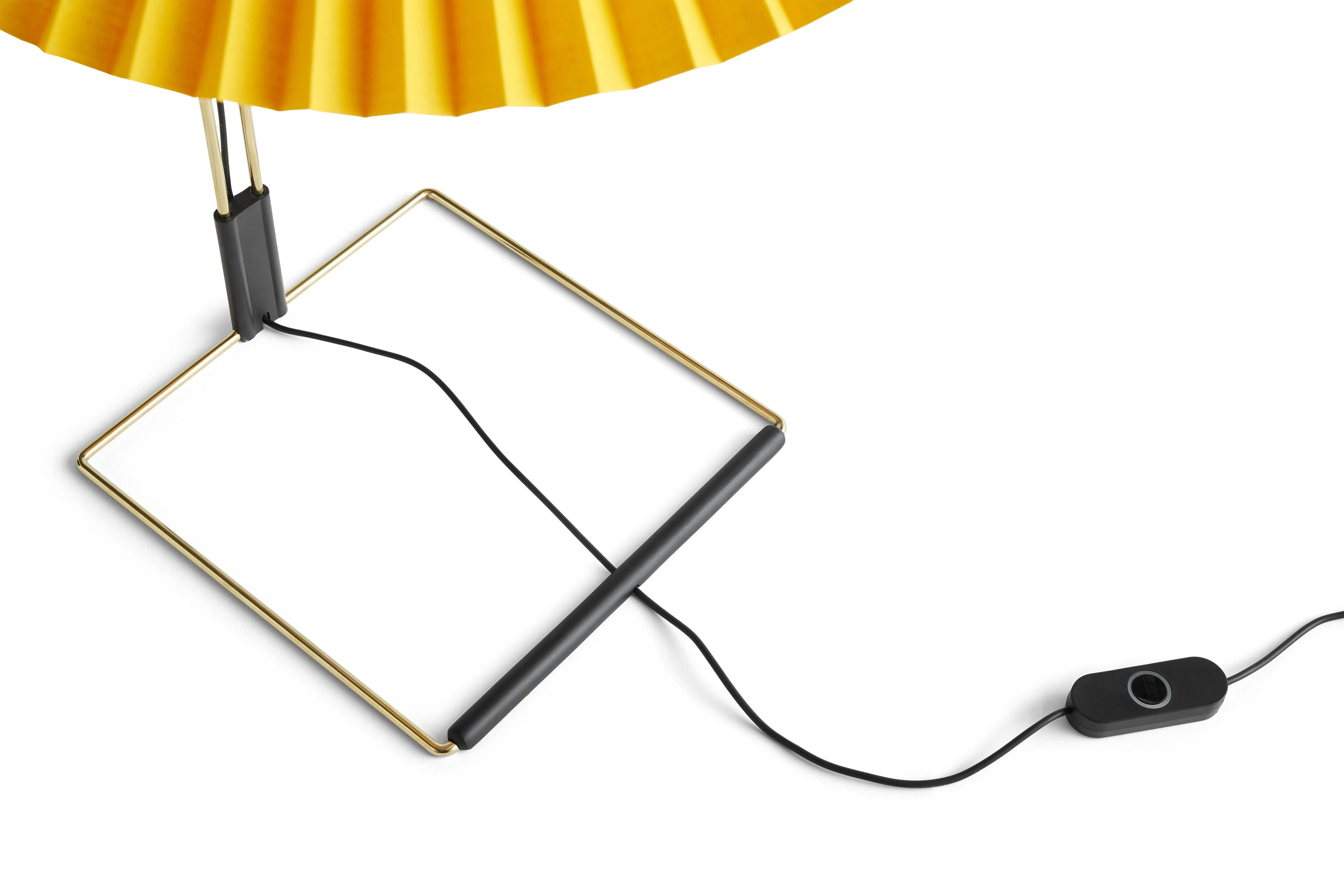 MATIN SMALL LED - Lampe de table tissu | Jaune