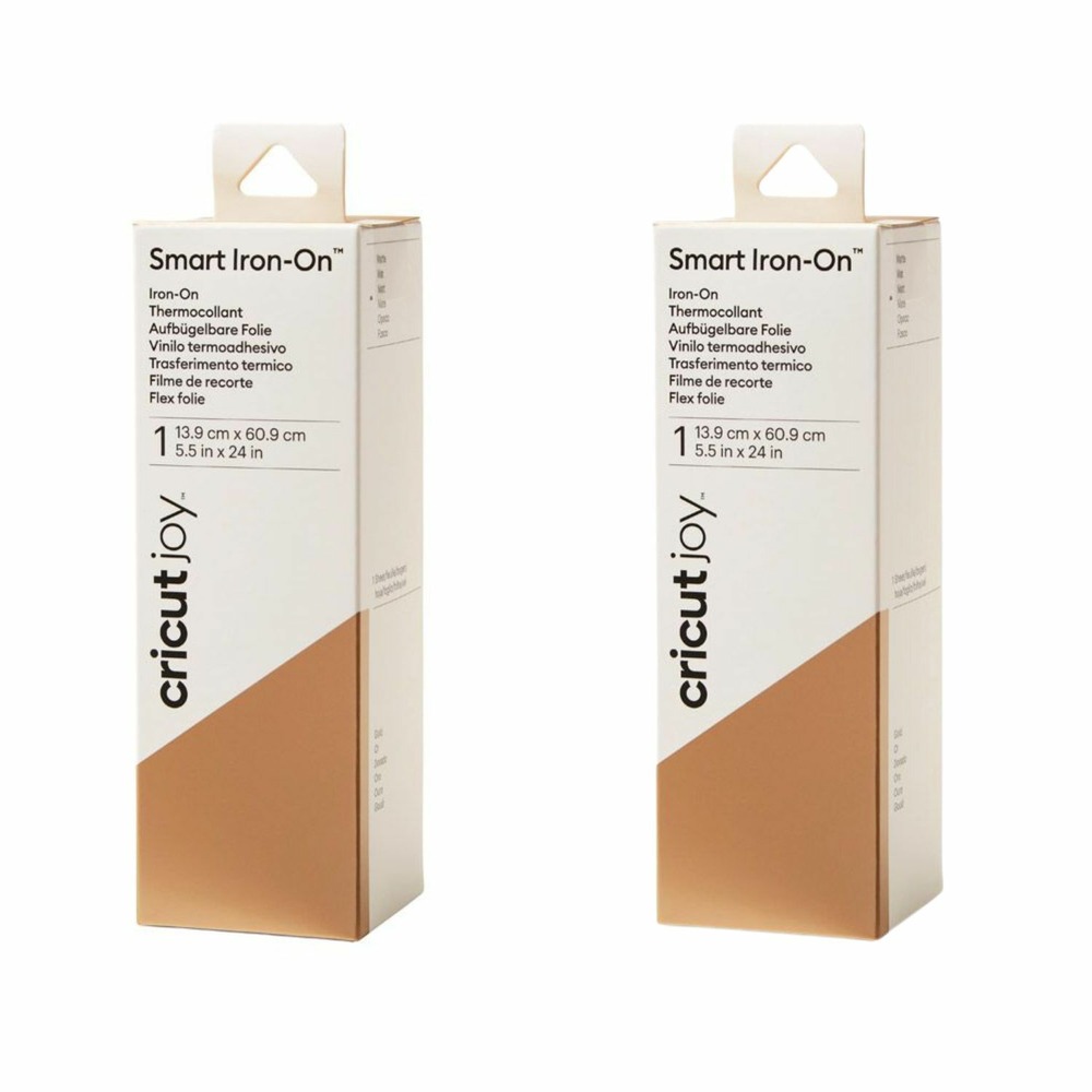 2 rouleaux thermocollants doré mat cricut 60,9 x 13,9 cm