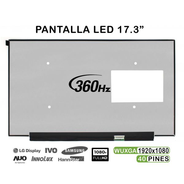 Ecrã led de 17.3