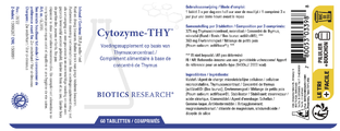 Biotics Cytozyme-THY Tabletten 60TB
