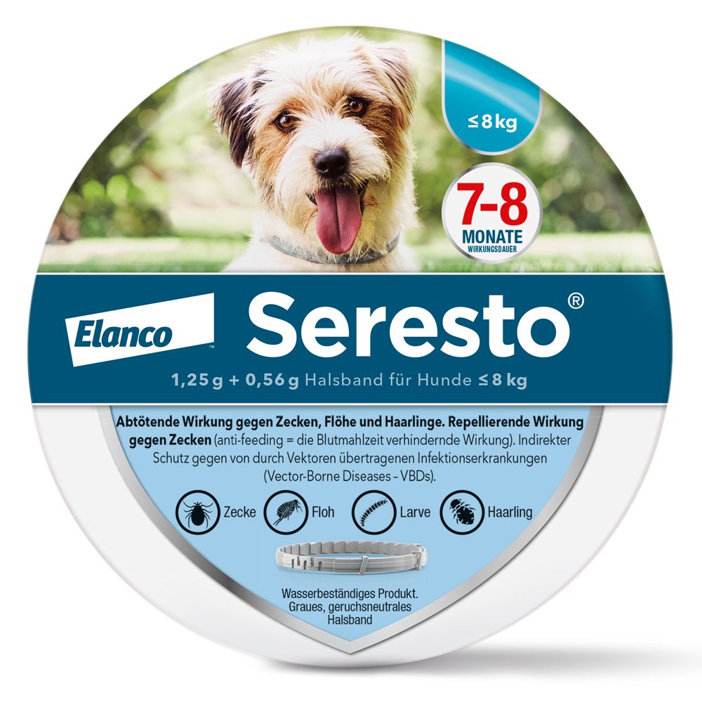 Seresto® Halsband für kleine Hunde bis 8 kg